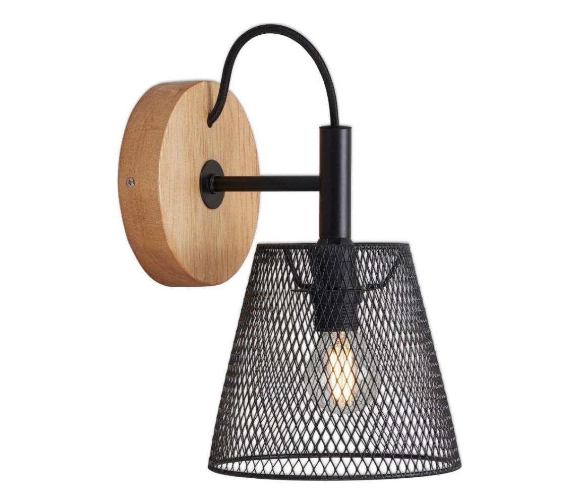 Briloner 2077-015 - Nástenné svietidlo WOOD & STYLE 1xE14/25W/230V