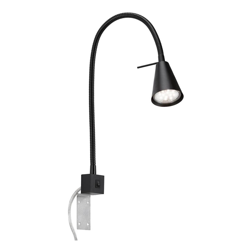 Briloner 2080-015 - LED Nástenná lampa COMFORT LIGHT 1xGU10/5W/230V čierna