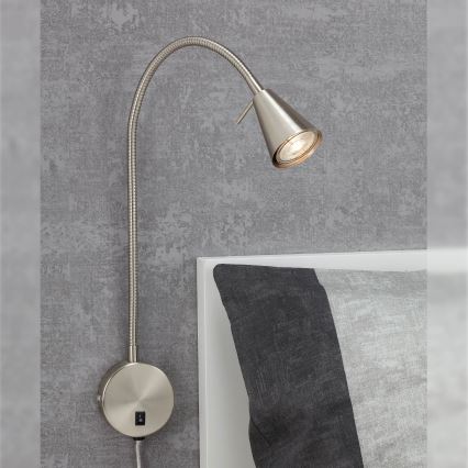 Briloner 2082-012 - LED Nástenná lampa COMFORT LIGHT 1xGU10/5W/230V matný chróm