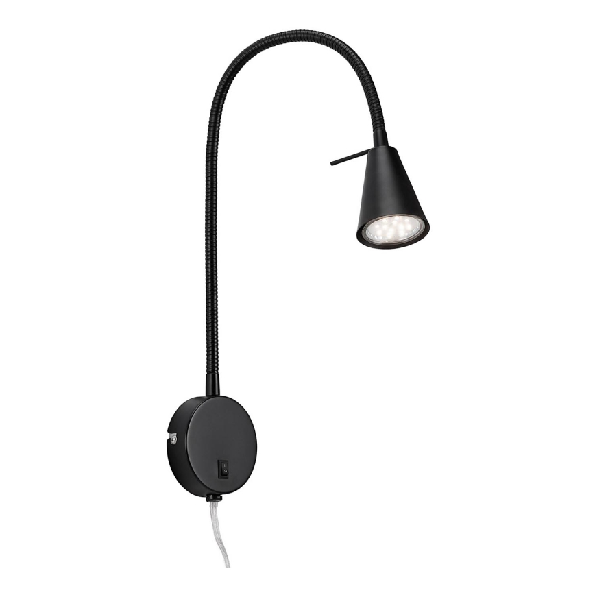 Briloner 2082-015 - LED Nástenná lampa COMFORT LIGHT 1xGU10/5W/230V čierna