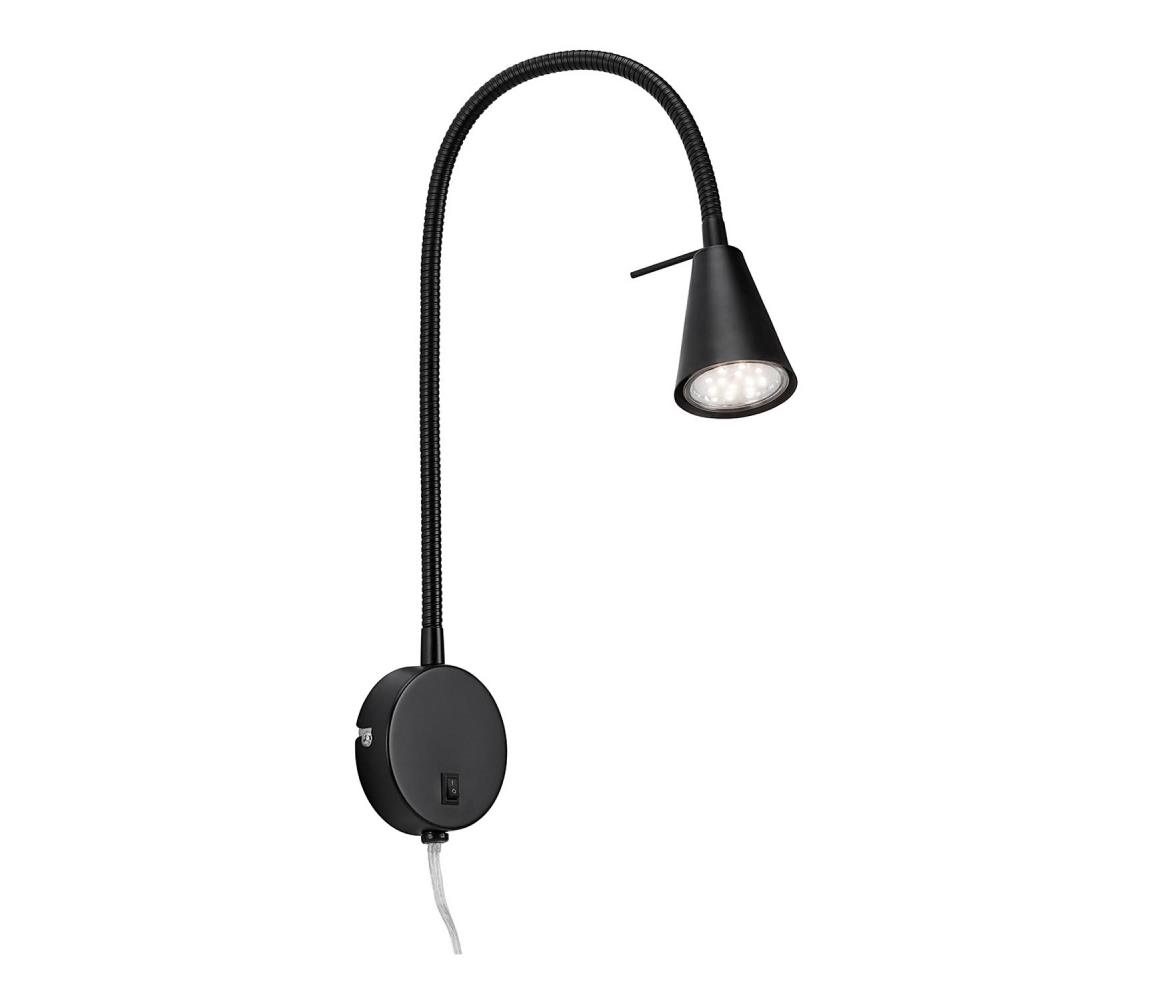 Briloner 2082-015 - LED nástenné svietidlo COMFORT LIGHT 1xGU10/5W/230V čierne 2082-015