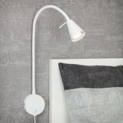 Briloner 2082-016 - LED flexibilné nástenné svietidlo COMFORT LIGHT 1xGU10/5W/230V biela
