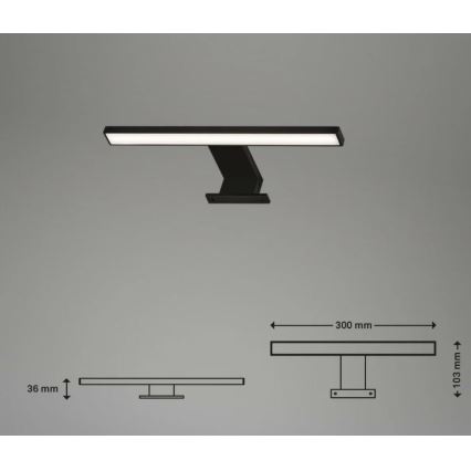 Briloner 2104-015 - LED Kúpeľňové osvetlenie zrkadla DUN LED/5W/230V 30 cm IP44