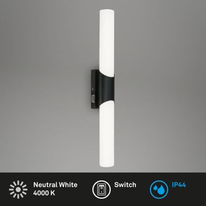 Briloner 2111-115 - LED kúpeľňové osvetlenie zrkadla LED/11W/230V IP44 47 cm čierna