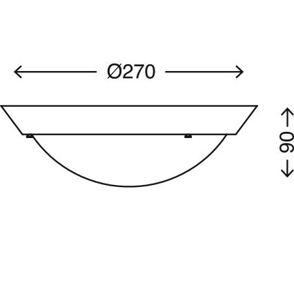 Briloner 2118-016 - Kúpeľňové stropné svietidlo SPLASH 1xE27/60W/230V IP23