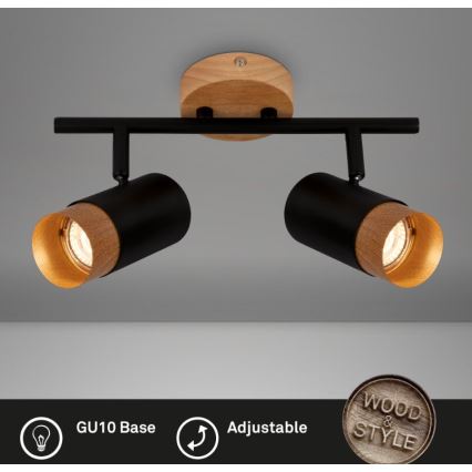 Briloner 2144025 - Bodové svietidlo SPOT 2xGU10/9W/230V