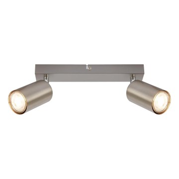 Briloner 2172-022 - Bodové svietidlo SPOT 2xGU10/9W/230V matný chróm