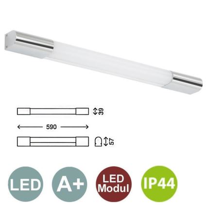 Briloner 2208-218 - LED Kúpeľňové nástenné svietidlo SURF 1xLED/10W/230V IP44