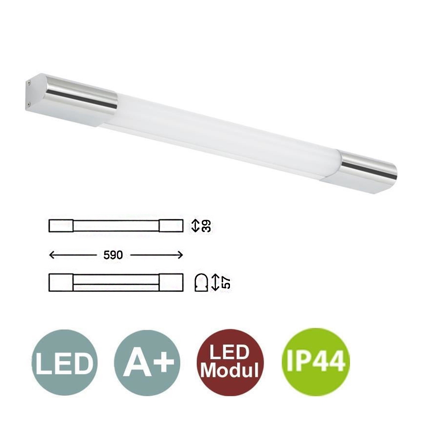 Briloner 2208-218 - LED Kúpeľňové nástenné svietidlo SURF 1xLED/10W/230V IP44