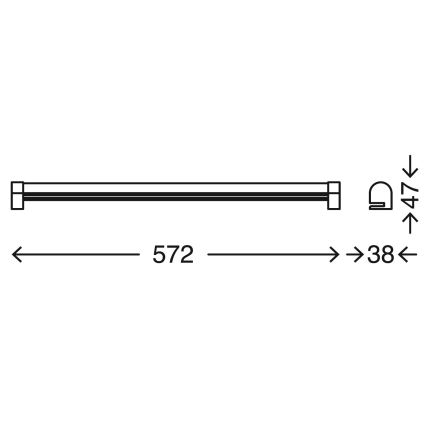 Briloner 2243-118 - LED Stmievateľné kúpeľňové osvetlenie zrkadla COOL&COSY LED/10W/230V 2700/4000K IP44