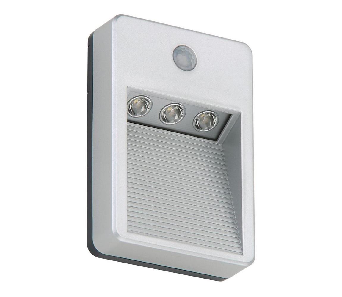 Briloner 2278-031 - Vonkajšie schodiskové svietidlo 3xLED/0,06W/3xAAA IP54 2278-031