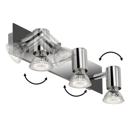 Briloner 2290-038 - LED Kúpeľňové bodové svietidlo SPLASH 3xGU10/5W/230V IP23