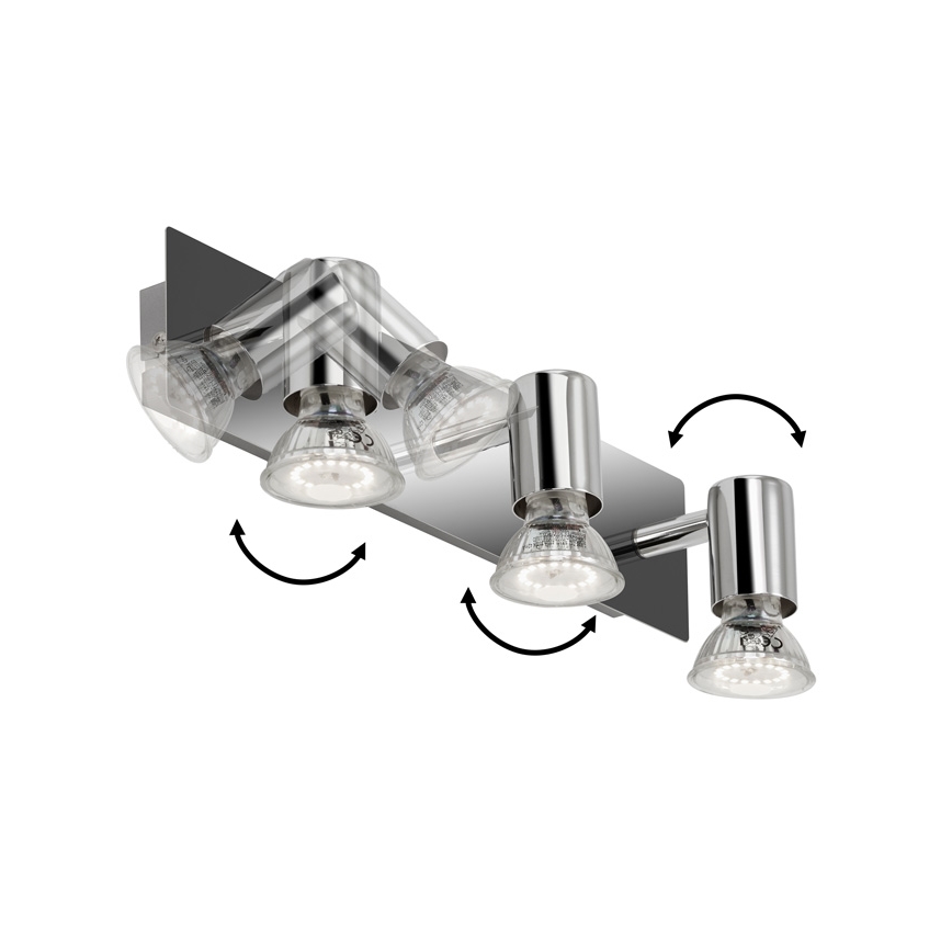 Briloner 2290-038 - LED Kúpeľňové bodové svietidlo SPLASH 3xGU10/5W/230V IP23