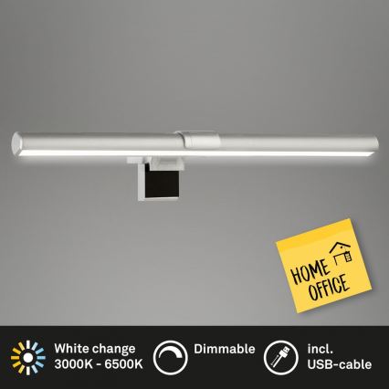 Briloner 2303-014 - LED Stmievateľné osvetlenie monitora LED/3,5W/5V 3000/4500/6500K