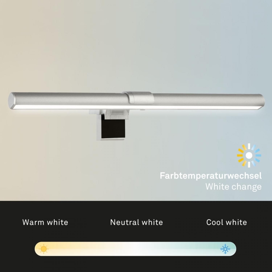 Briloner 2303-014 - LED Stmievateľné osvetlenie monitora LED/3,5W/5V 3000/4500/6500K