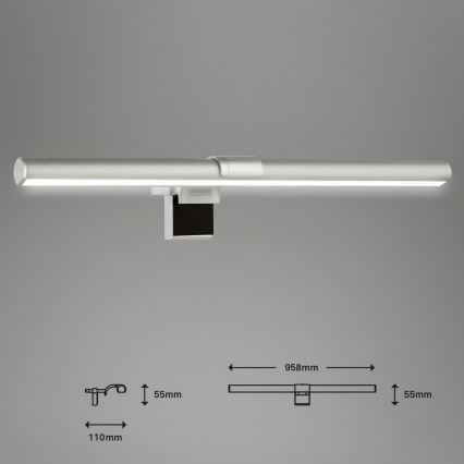 Briloner 2303-014 - LED Stmievateľné osvetlenie monitora LED/3,5W/5V 3000/4500/6500K