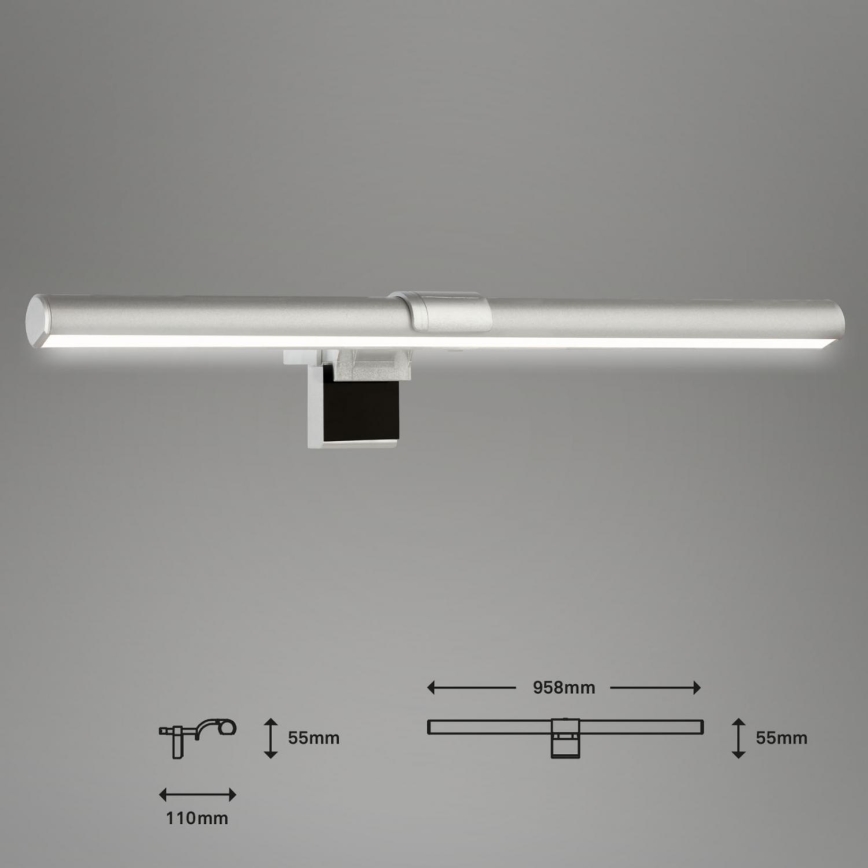 Briloner 2303-014 - LED Stmievateľné osvetlenie monitora LED/3,5W/5V 3000/4500/6500K