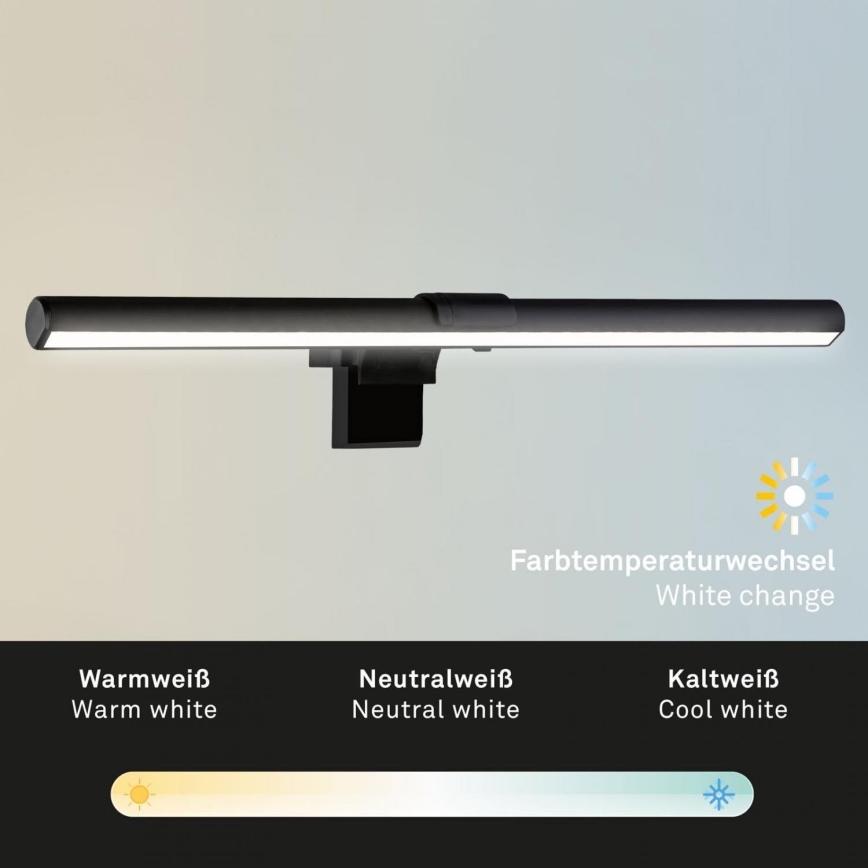 Briloner 2303-015 - LED Stmievateľné osvetlenie monitora LED/3,5W/230V 2700/4000/6500K