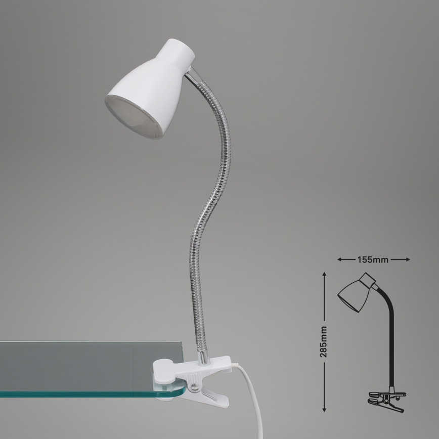 Briloner 2615-016P - LED Lampa s klipom GRIP LED/2,5W/230V biela