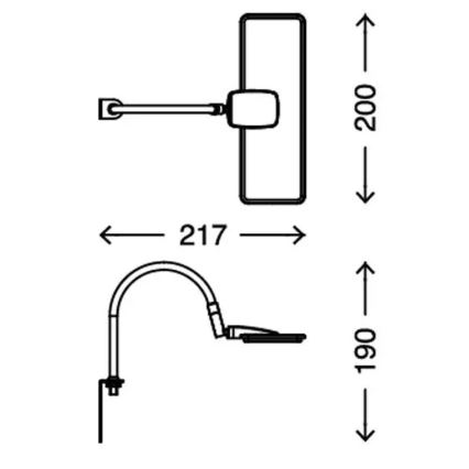 Briloner 2664-012 - Nástenné svietidlo UNO LED/5W/230V matný chróm