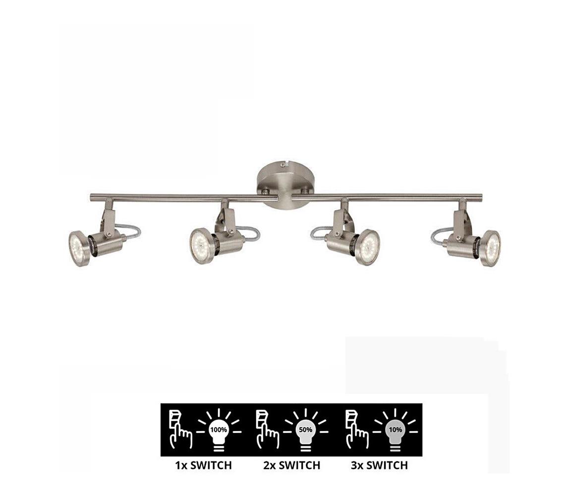 Briloner 2712-042 - LED Stmievateľné bodové svietidlo SEMPLICE 4xGU10/5W/230V