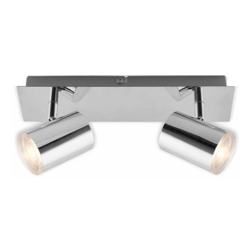Briloner 2731-028 - Kúpeľňové bodové svietidlo BANYO 2xGU10/5W/230V IP44 lesklý chróm