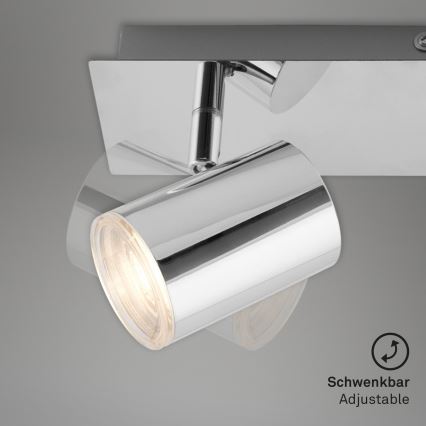 Briloner 2731-028 - Kúpeľňové bodové svietidlo BANYO 2xGU10/5W/230V IP44 lesklý chróm