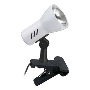Briloner 2794/016P - Svietidlo s klipom 1xE14/40W/230V čierna/biela