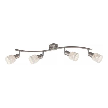 Briloner 2826-042 - Bodové svietidlo SPOT 4xE14/6W/230V matný chróm