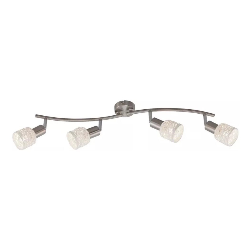 Briloner 2826-042 - Bodové svietidlo SPOT 4xE14/6W/230V matný chróm