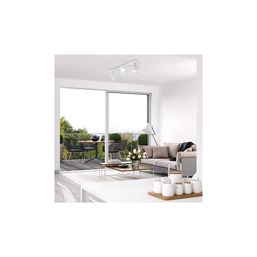 Briloner 2857-036 - Bodové svietidlo SPOT 3xGU10/40W/230V biela