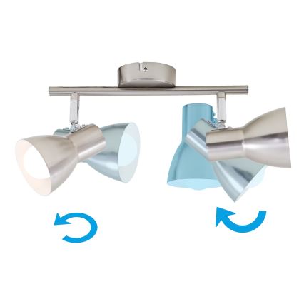Briloner 2860-022 - Bodové svietidlo 2xE14/25W/230V