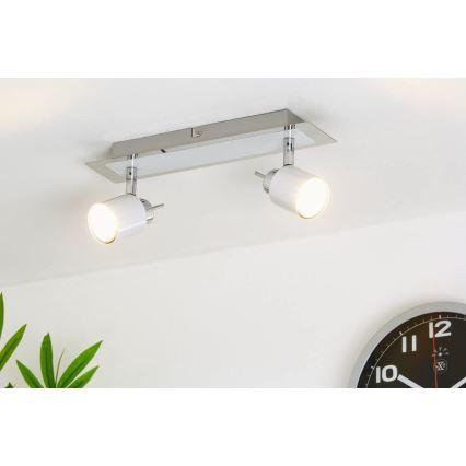 Briloner 2866-026 - LED Bodové svietidlo SPOT 2xGU10/5W/230V