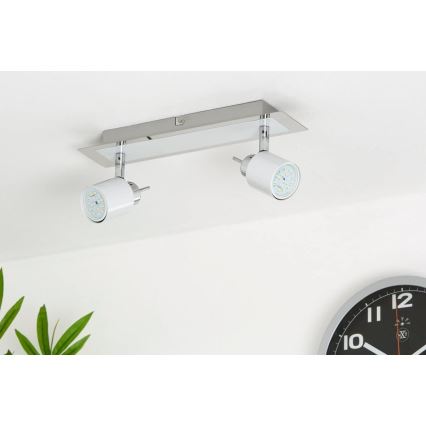 Briloner 2866-026 - LED Bodové svietidlo SPOT 2xGU10/5W/230V