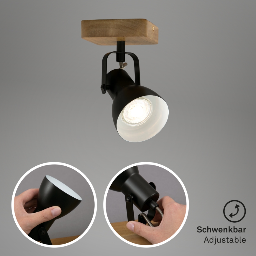 Briloner 2902-015 - Bodové svietidlo SPOT 1xGU10/35W/230V kaučukovník