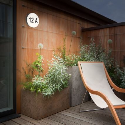 Briloner 3007-015 - LED Domové číslo RIO LED/12W/230V IP44