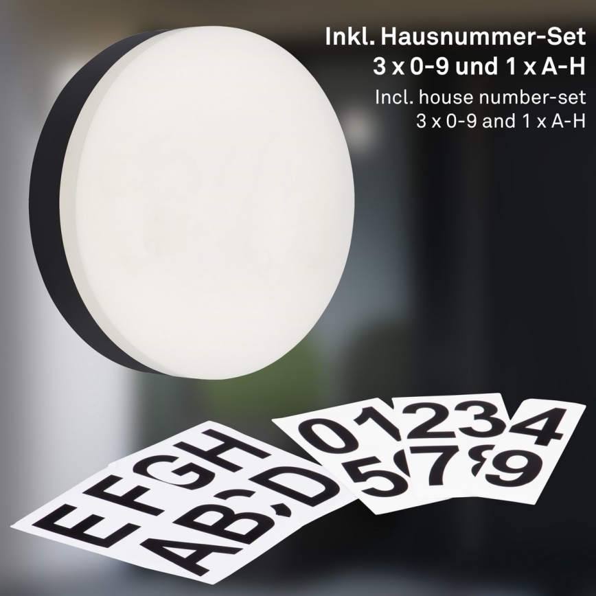 Briloner 3007-015 - LED Domové číslo RIO LED/12W/230V IP44