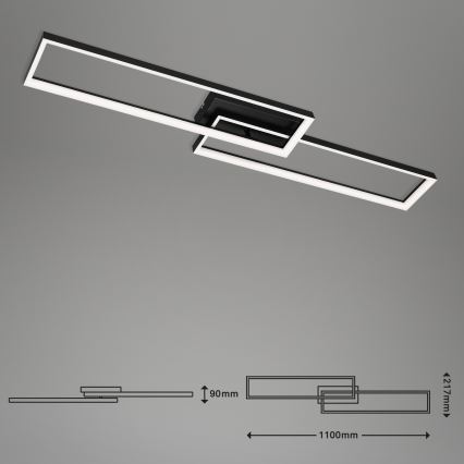 Briloner 3013-015 - LED Stmievateľný prisadený luster FRAME LED/40W/230V 2700-6500K + diaľkové ovládanie