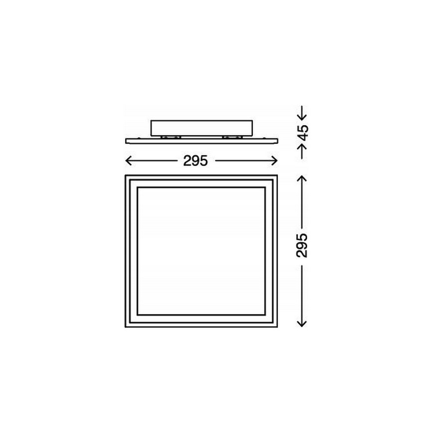 Briloner 3031-016 - LED RGBW Stmievateľné stropné svietidlo PIATTO LED/18W/230V 2700-6000K + diaľkové ovládanie