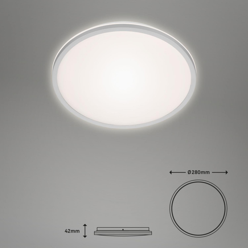 Briloner 3046-014 - LED Stropné svietidlo LED/15W/230V 4000K pr. 28 cm strieborná