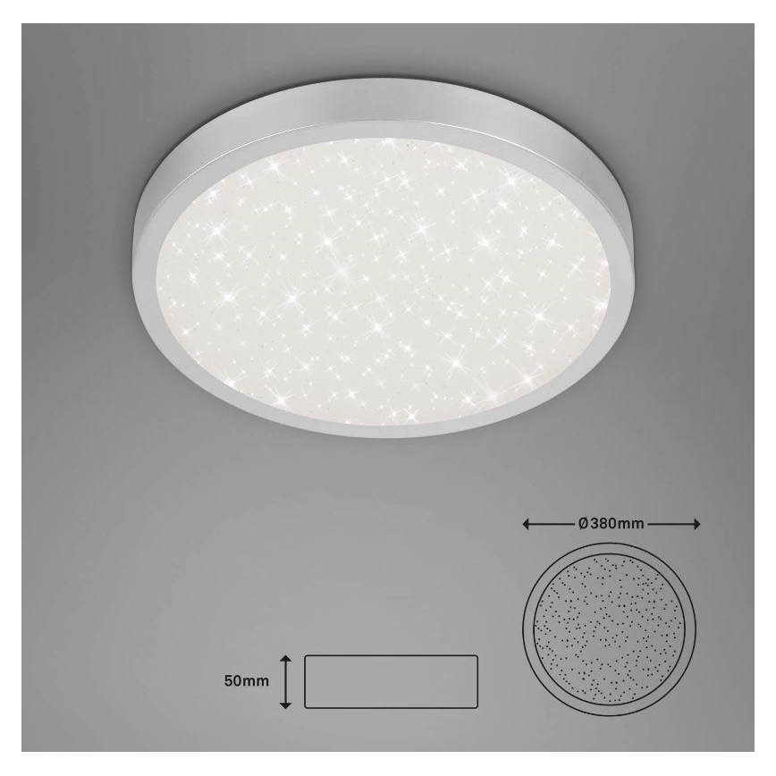 Briloner 3071-014 - LED Stropné svietidlo RUNA LED/24W/230V strieborná