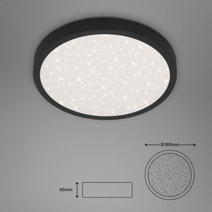 Briloner 3071-015 - LED Stropné svietidlo RUNA LED/24W/230V čierna
