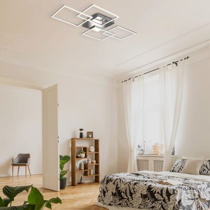 Briloner 3091-018 - LED Stmievateľné stropné svietidlo FRAME LED/30W/230V lesklý chróm
