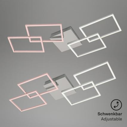 Briloner 3091-018 - LED Stmievateľné stropné svietidlo FRAME LED/30W/230V lesklý chróm