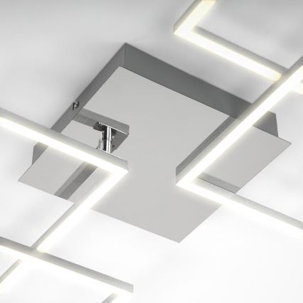 Briloner 3091-018 - LED Stmievateľné stropné svietidlo FRAME LED/30W/230V lesklý chróm