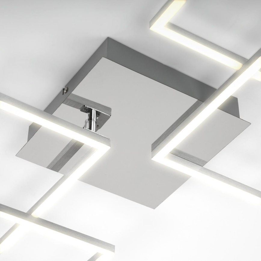 Briloner 3091-018 - LED Stmievateľné stropné svietidlo FRAME LED/30W/230V lesklý chróm
