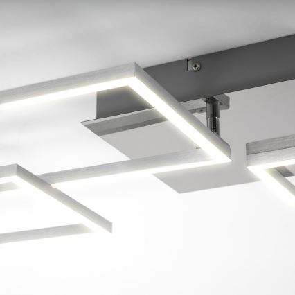 Briloner 3091-018 - LED Stmievateľné stropné svietidlo FRAME LED/30W/230V lesklý chróm