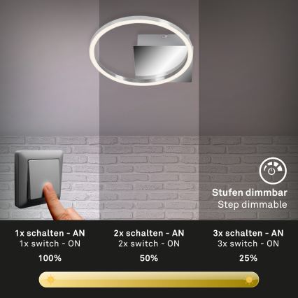 Briloner 3106-018 - LED Stmievateľné stropné svietidlo FRAMES LED/7,5W/230V