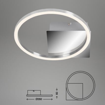 Briloner 3106-018 - LED Stmievateľné stropné svietidlo FRAMES LED/7,5W/230V