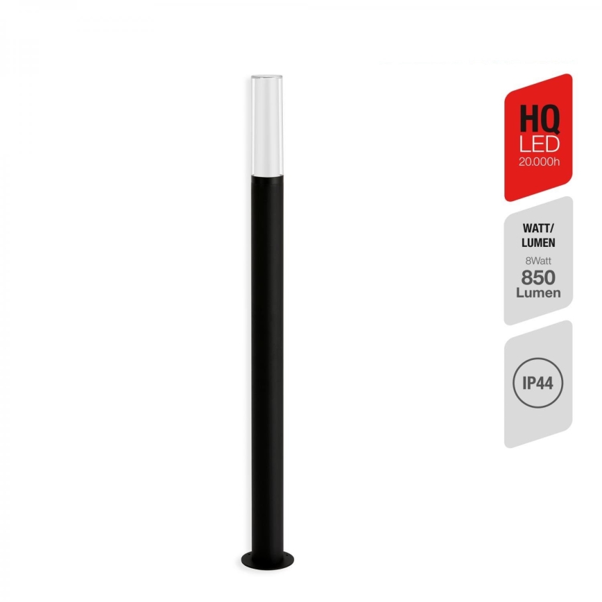 Briloner 311505TF - LED Vonkajšia lampa LED/8W/230V IP44 4000K 97 cm čierna